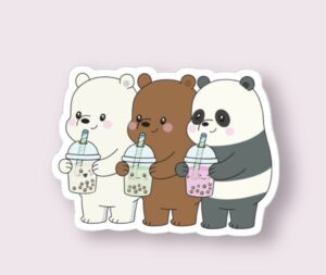 We Bare Bears Boba - Sticker
